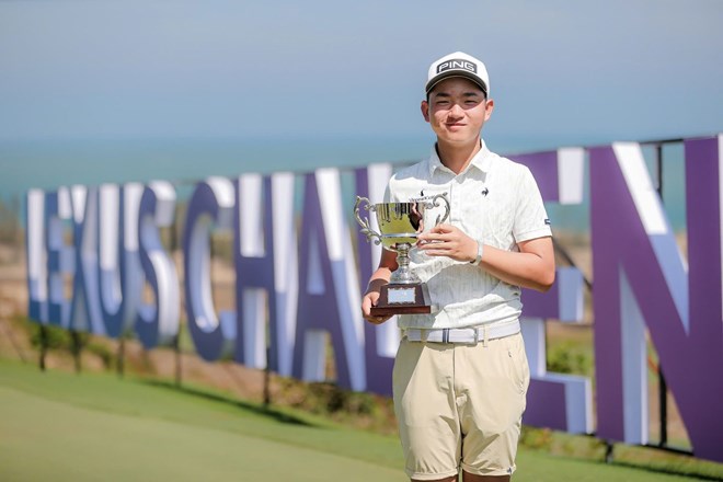 Golfer Nguyễn Anh Minh. Ảnh: VGA