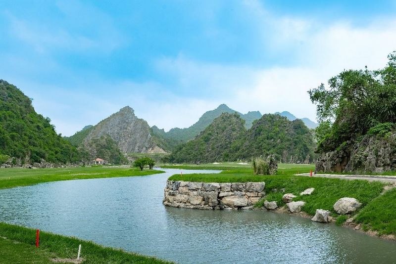 Thiết kế sân Canyon Course được tính toán tăng độ thử thách và tạo cảm xúc.