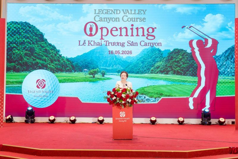 Bà Nguyễn Thị Nga - Chủ tịch Tập đoàn BRG - bày tỏ mong muốn phát triển Legend Valley Country Club thành điểm đến gôn của châu Á.