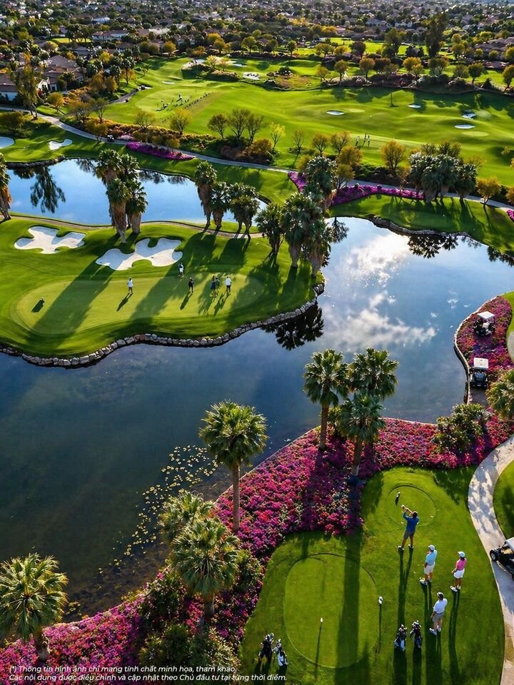 Quần thể 12 sân golf là biểu tượng cho phong cách sống thượng lưu tại Vinhomes Global Gate Hạ Long.